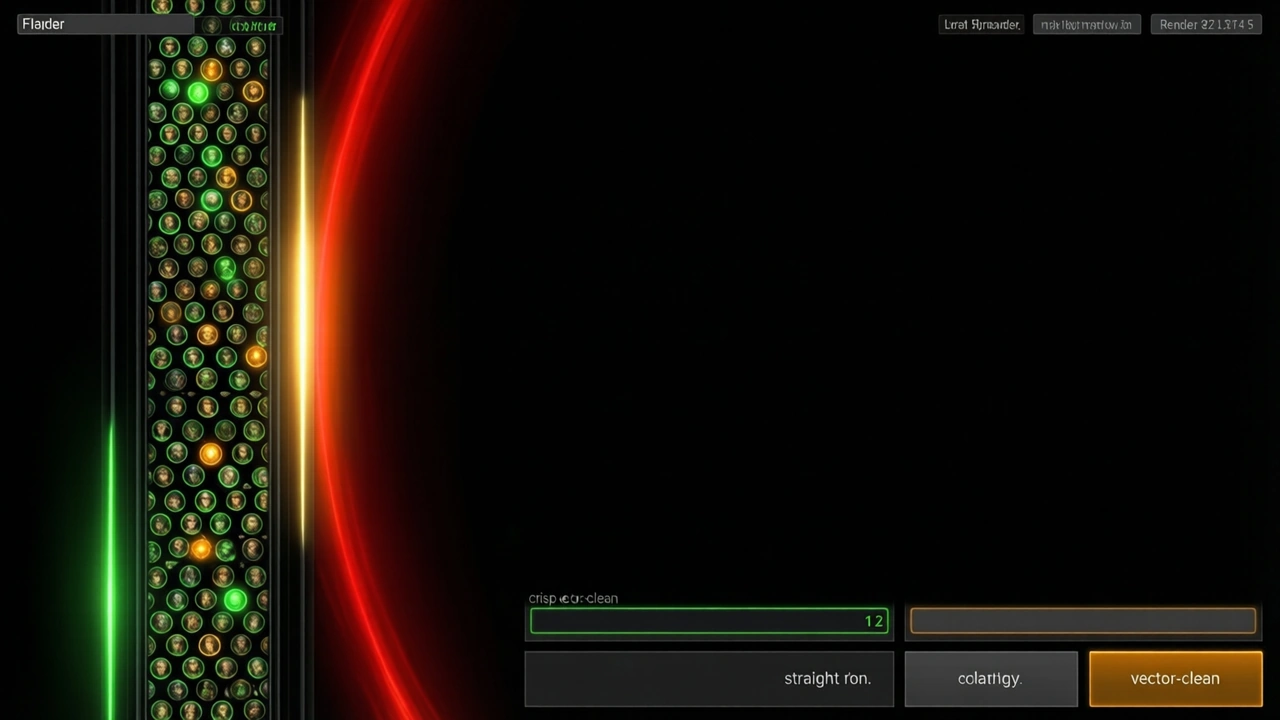 A narrow dark rail down the left of a crash game screen crowded with small circular player portraits, the near-black canvas and its crimson curve visible beside it, the rail lit slightly brighter than the game